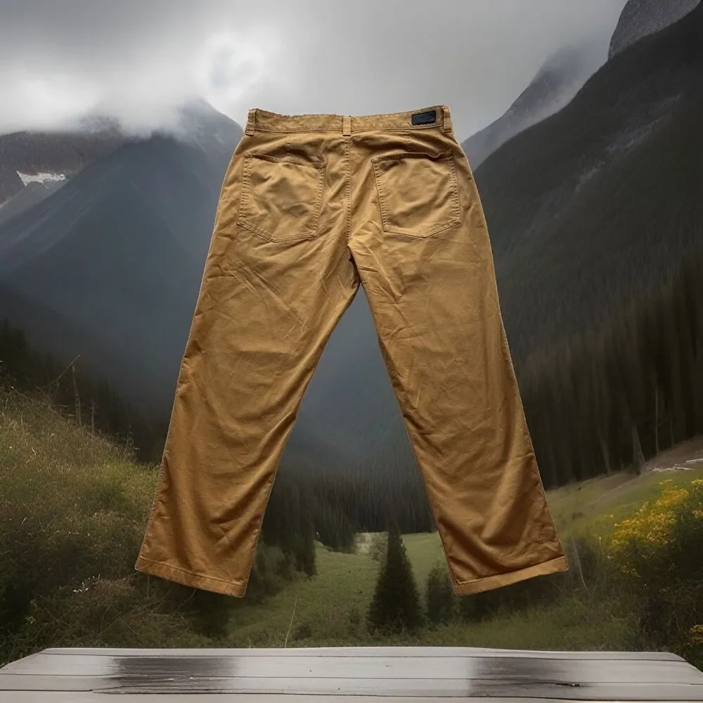 The North Face Pants Mens 34 Tan Chino Flat Front Straight Leg Hiking